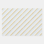 Icy Blue Snowflake Winter Gift Wrap Sheets Inpakpapier Vel (Voorkant 2)