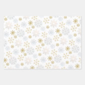 Icy Blue Snowflake Winter Gift Wrap Sheets Inpakpapier Vel (Voorkant)