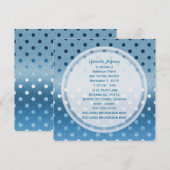 Icy Blue Sparkle: Polka-stippen: partijuitnodiging Kaart (Voorkant / Achterkant)