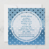 Icy Blue Sparkle: Polka-stippen: partijuitnodiging Kaart (Voorkant)