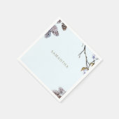 Icy Blue Winter gepersonaliseerde douche cocktail Servet (Hoek)