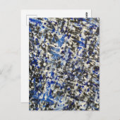 Icy Blue Winter Night Briefkaart (Voorkant / Achterkant)