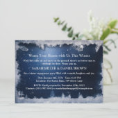 Icy Blue Winter Wonderland verlovingsfeest Kaart (Staand voorkant)