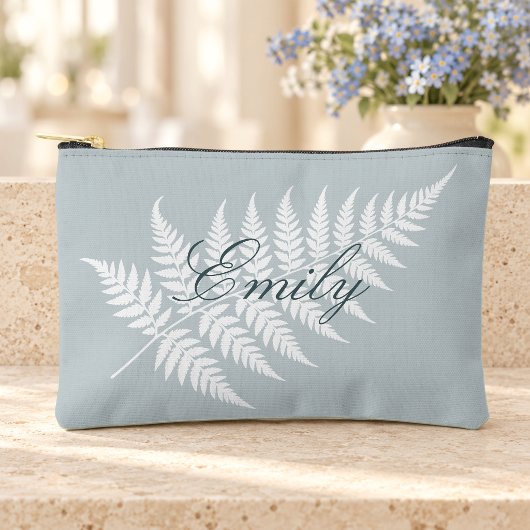 Icy Blue Witte Varenscript Naam Klein Etui