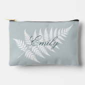 Icy Blue Witte Varenscript Naam Klein Etui (Voorkant)