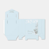 Icy Blue Woodland Baby Het is koud buiten Bedankdoosjes (Uitgevouwen)