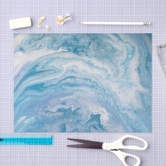 Icy Blue World Tissuepapier (Craft)