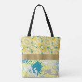 Icy Blues and Grays Paint Splash Tote Bag (Achterkant)
