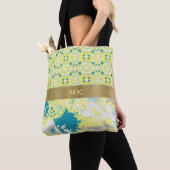 Icy Blues and Grays Paint Splash Tote Bag (Dichtbij)