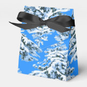 Icy Boomdromen Besneeuwd Bos Bedankdoosjes (Voorkant Zijde)