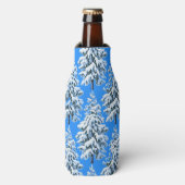 Icy Boomdromen Besneeuwd Bos Flesjeskoeler (Fles Voorkant)