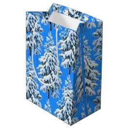 Icy Boomdromen Besneeuwd Bos Medium Cadeauzakje