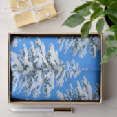 Icy Boomdromen Besneeuwd Bos Tissuepapier (Geschenk)