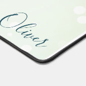 Icy Bord Groene Etherische Bokeh Galaxy en Blauwgr Bureaumat (Hoek)