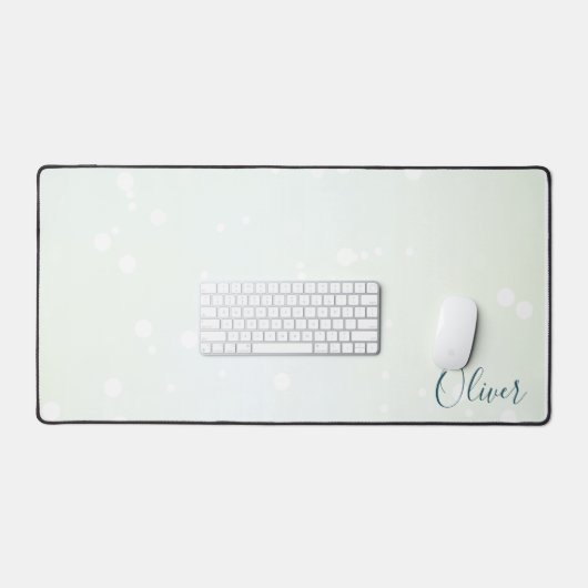 Icy Bord Groene Etherische Bokeh Galaxy en Blauwgr Bureaumat (Keyboard & Muis)