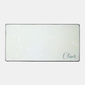 Icy Bord Groene Etherische Bokeh Galaxy en Blauwgr Bureaumat (Voorkant)