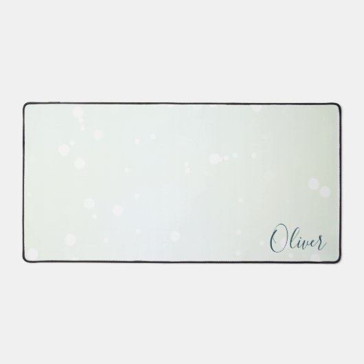 Icy Bord Groene Etherische Bokeh Galaxy en Blauwgr Bureaumat (Voorkant)