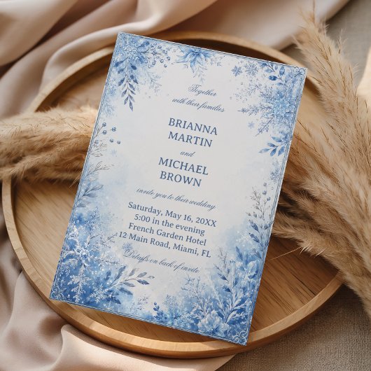 Icy Botanicals Omlijsting Winter Kaart