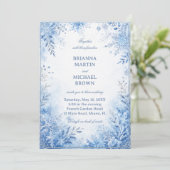 Icy Botanicals Omlijsting Winter Kaart (Staand voorkant)