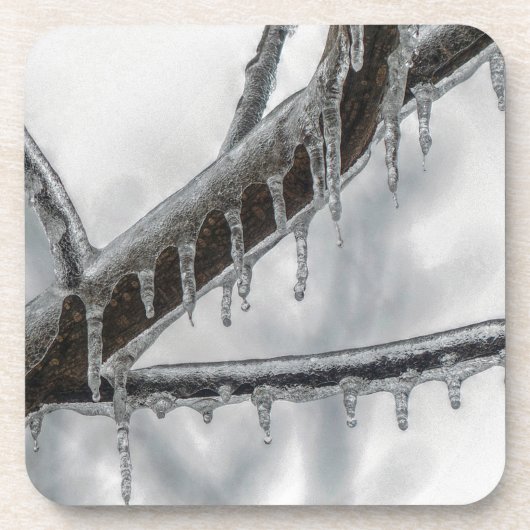 Icy Branch Bier Onderzetter (Voorkant)