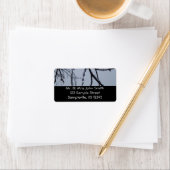 Icy Branches Winter Natuur Etiket (Insitu)