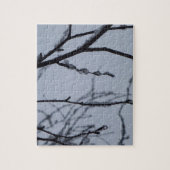 Icy Branches Winter Natuur Legpuzzel (Verticaal)