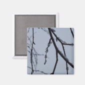 Icy Branches Winter Natuur Magneet (Voorkant / Achterkant)