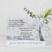 Icy Branches Winter Wonderland Wedding Kaart (Staand voorkant)