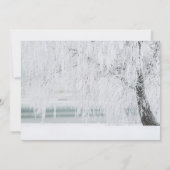 Icy Branches Winter Wonderland Wedding Kaart (Achterkant)