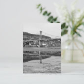 Icy Bridge Tower Reflection Briefkaart (Staand voorkant)