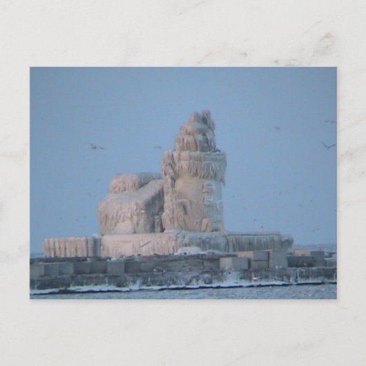 Icy Cleveland Harbour Briefkaart (Voorkant)