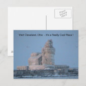 Icy Cleveland Harbour Briefkaart (Voorkant / Achterkant)