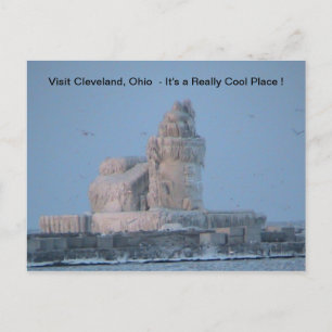 Icy Cleveland Harbour Briefkaart