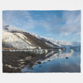 Icy College Fjord Fleece Deken (Voorkant (Horizontaal))