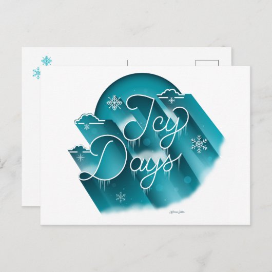Icy Days / Briefkaart (Voorkant / Achterkant)