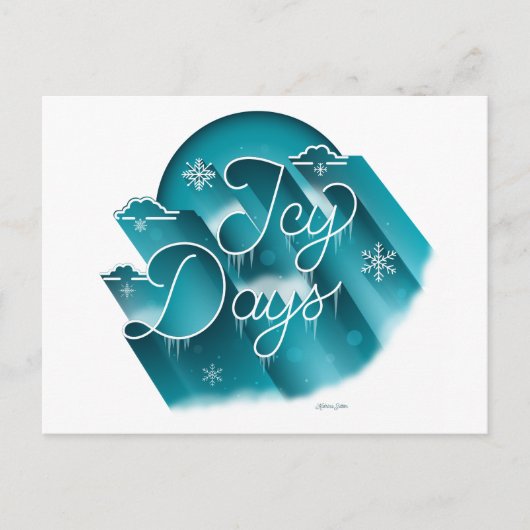 Icy Days / Briefkaart (Voorkant)
