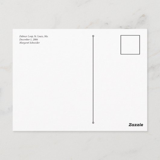 Icy Delmar Loop Briefkaart (Achterkant)