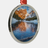 Icy Dream Lake Metalen Ornament (Rechts)