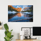 Icy Dream Lake Poster (Thuiskantoor)