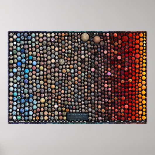 Icy en Rocky Exoplanets - Mooi Space Poster (Voorkant)