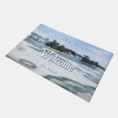 Icy English Lake - Gepersonaliseerd Deurmat (Schuin)