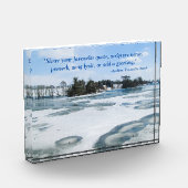 Icy English Lake - Gepersonaliseerd Fotoblokken (Links)