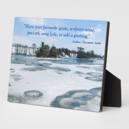 Icy English Lake - Gepersonaliseerd Fotoplaat