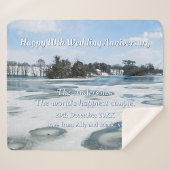 Icy English Lake - Gepersonaliseerd Sherpa Deken