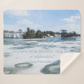 Icy English Lake - Gepersonaliseerd Sherpa Deken
