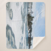 Icy English Lake - Gepersonaliseerd Sherpa Deken (Voorkant)