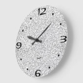 Icy Fog Gray Dapple Modern Bathroom Wall Timepiece Grote Klok (Hoek)