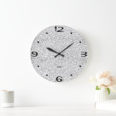 Icy Fog Gray Dapple Modern Bathroom Wall Timepiece Grote Klok (Huis)