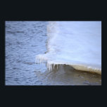 Icy Formation with Water Poster<br><div class="desc">Icy Formation with Water Poster</div>