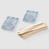 Icy Frozen Snowflakes Winter Wonderland Weddenscha Handwaaier (Niet-gemonteerd)